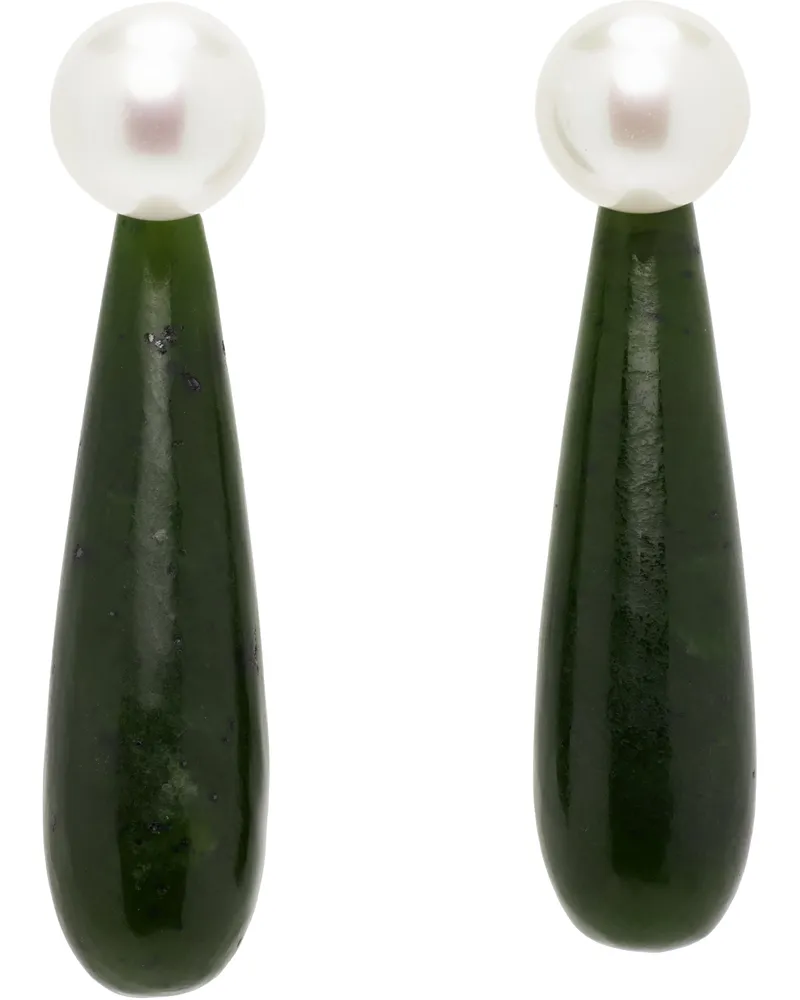 Sophie Buhai Small Angelyne Jade Earrings Jade
