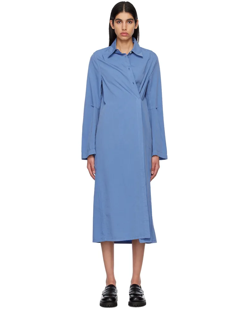 Our Legacy Blue Machine Midi Dress Antique