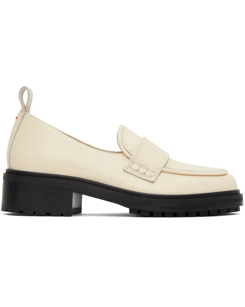 aeyde Off-White Ruth Loafers Creamy