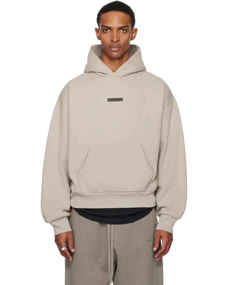 Fear of God Taupe Classic Fit Fleece Hoodie Timber