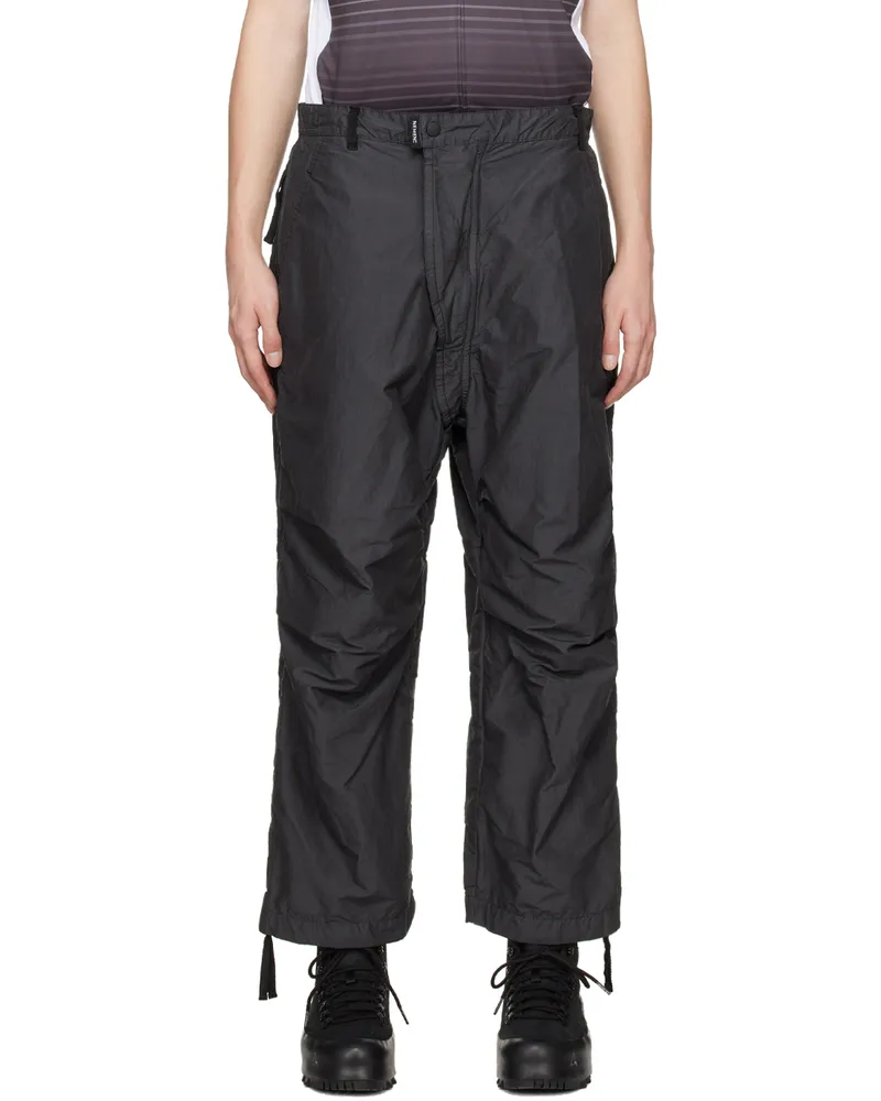 NemeN Black Garment-Dyed Trousers 111