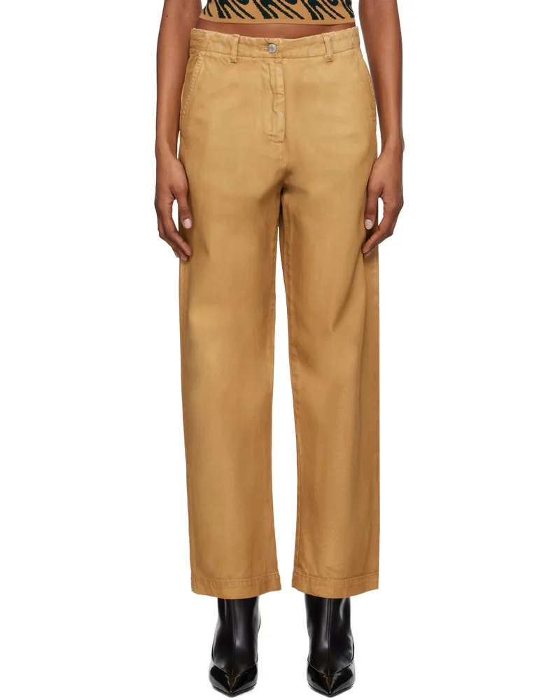 Dries van Noten Beige Faded Jeans 103