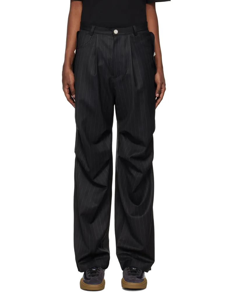BLUEMARBLE Black Parachute Trousers Gry