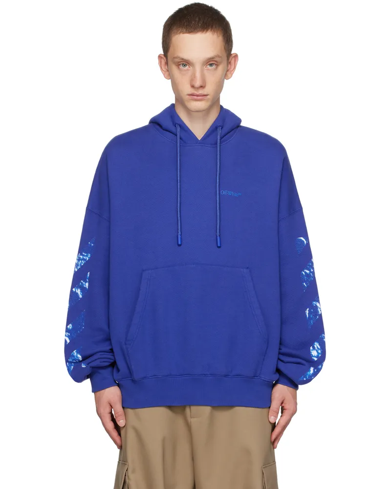OFF-WHITE Blue Moon Over Hoodie Dark
