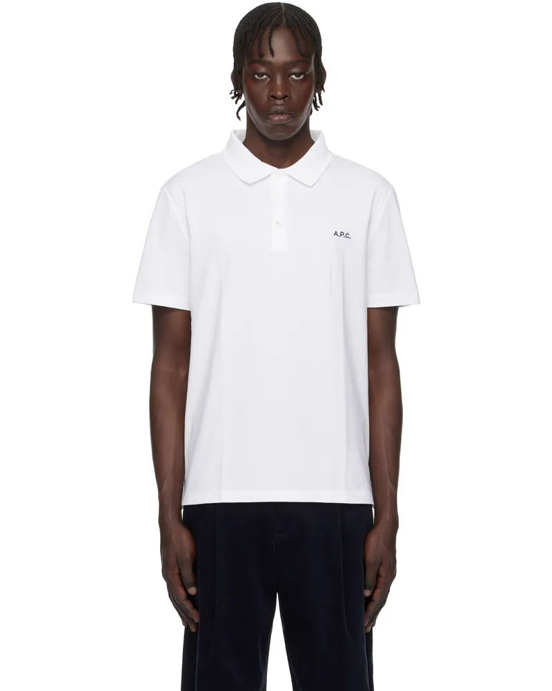 A.P.C. White Standard Polo Aab