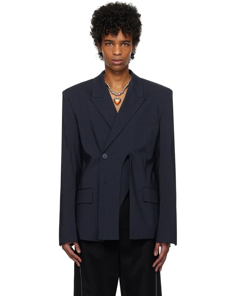 OTTOLINGER Navy Oversize Split Blazer Navy