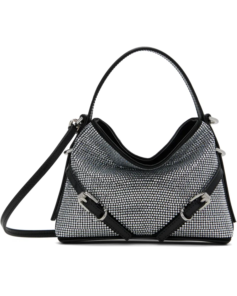 Givenchy Silver & Black Nano Voyou Bag 934-light