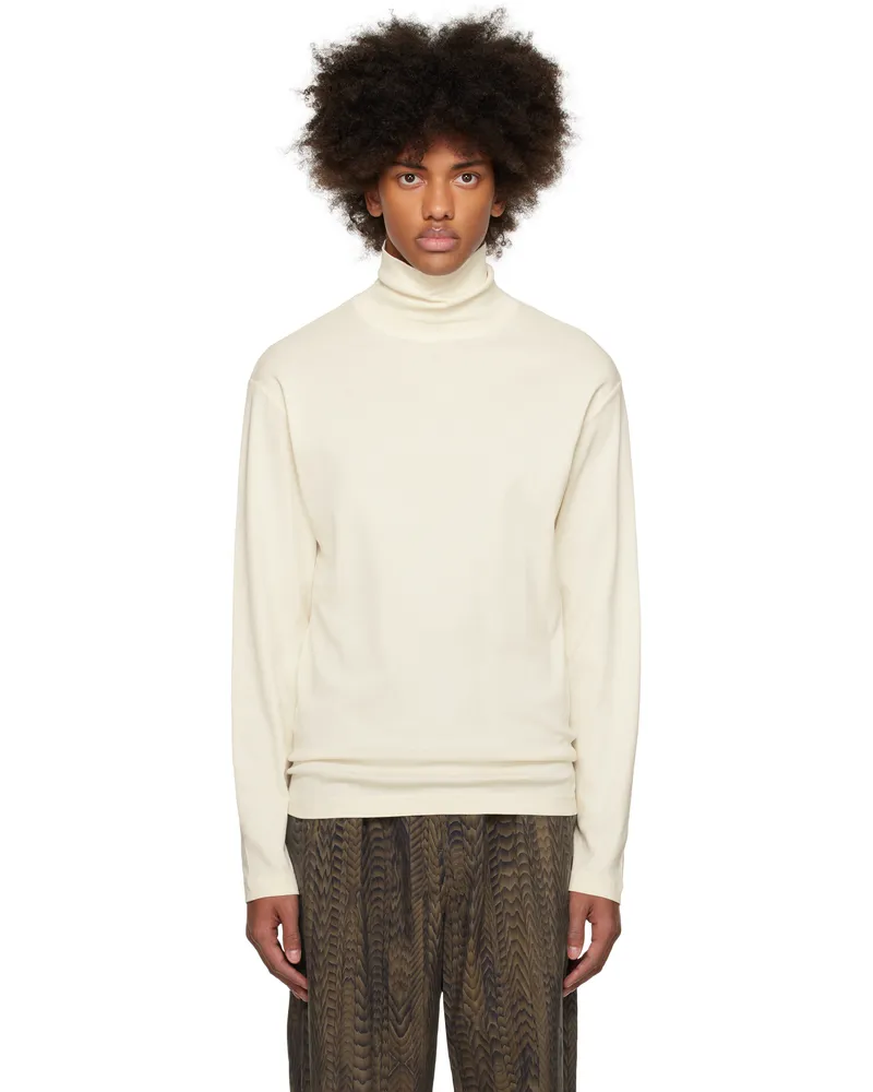 Christophe Lemaire Off-White Long Sleeve Turtleneck Wh048