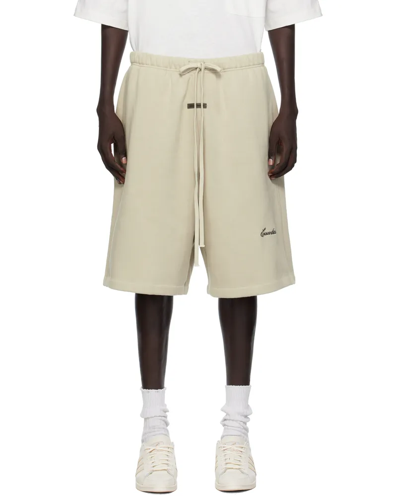 Fear of God Taupe Basketball Jersey Shorts Abbey