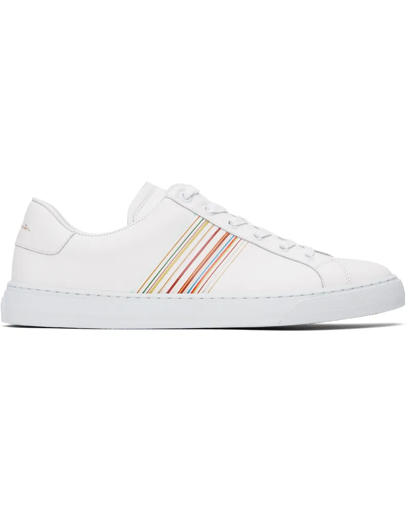 Paul Smith White Leather Hansen Sneakers 01