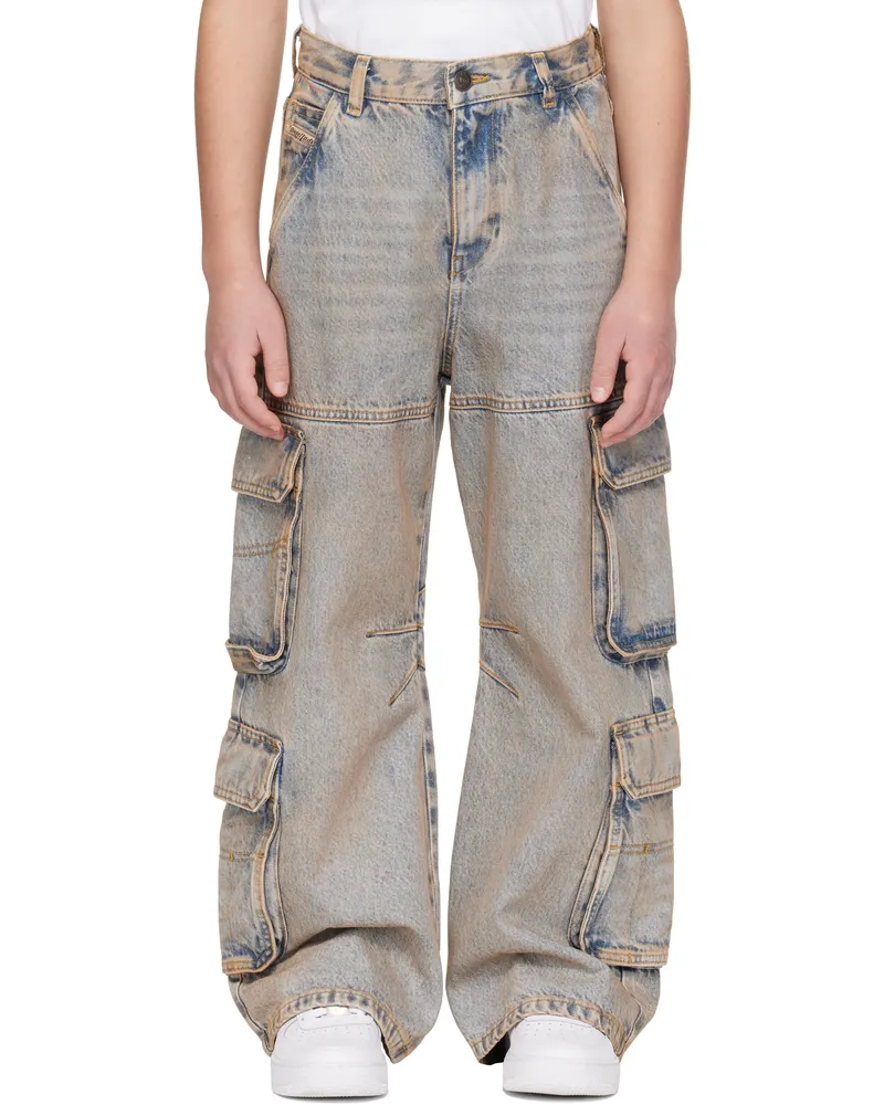 Diesel Kids Blue D-Argjx-Cargo-J Jeans K01