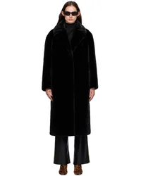 STAND Black Maria Faux-Fur Coat Black