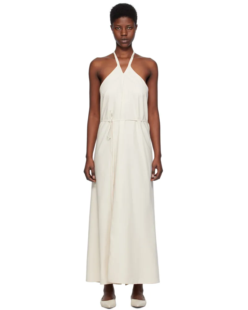 Baserange Off-White Mar Maxi Dress Undyed