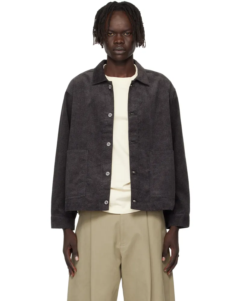 Taiga Takahashi Gray Lot. 303 Coverall Jacket Melange