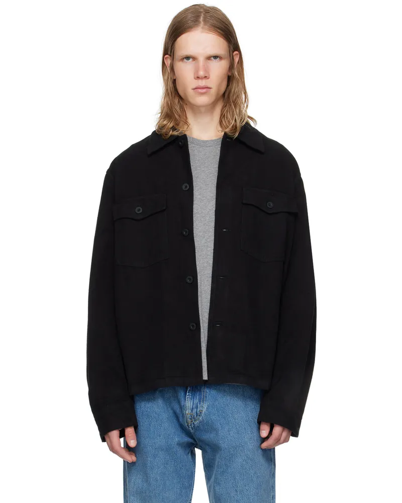 Our Legacy Black Evening Coach Jacket Black