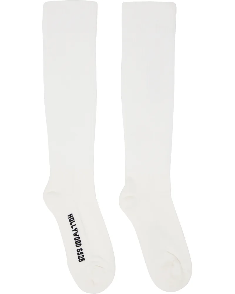 Rick Owens Off-White Hollywood Knee High Socks 119
