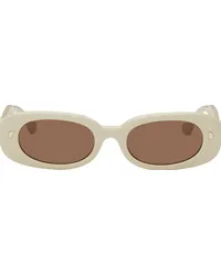 Nanushka Beige Aliza Sunglasses Shell