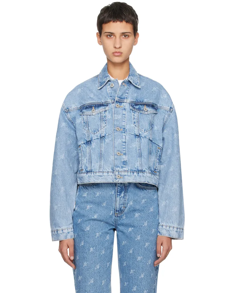 Axel Arigato Blue Signature Rome Denim Jacket Light