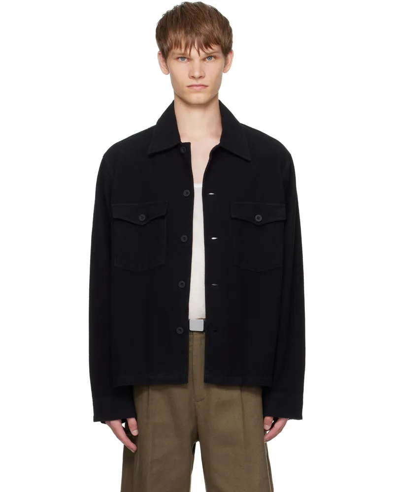 Our Legacy Black Evening Coach Jacket Black