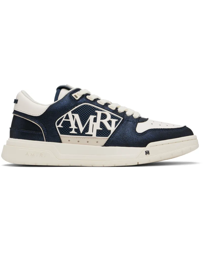 Amiri Navy & White Classic Low Sneakers Wet