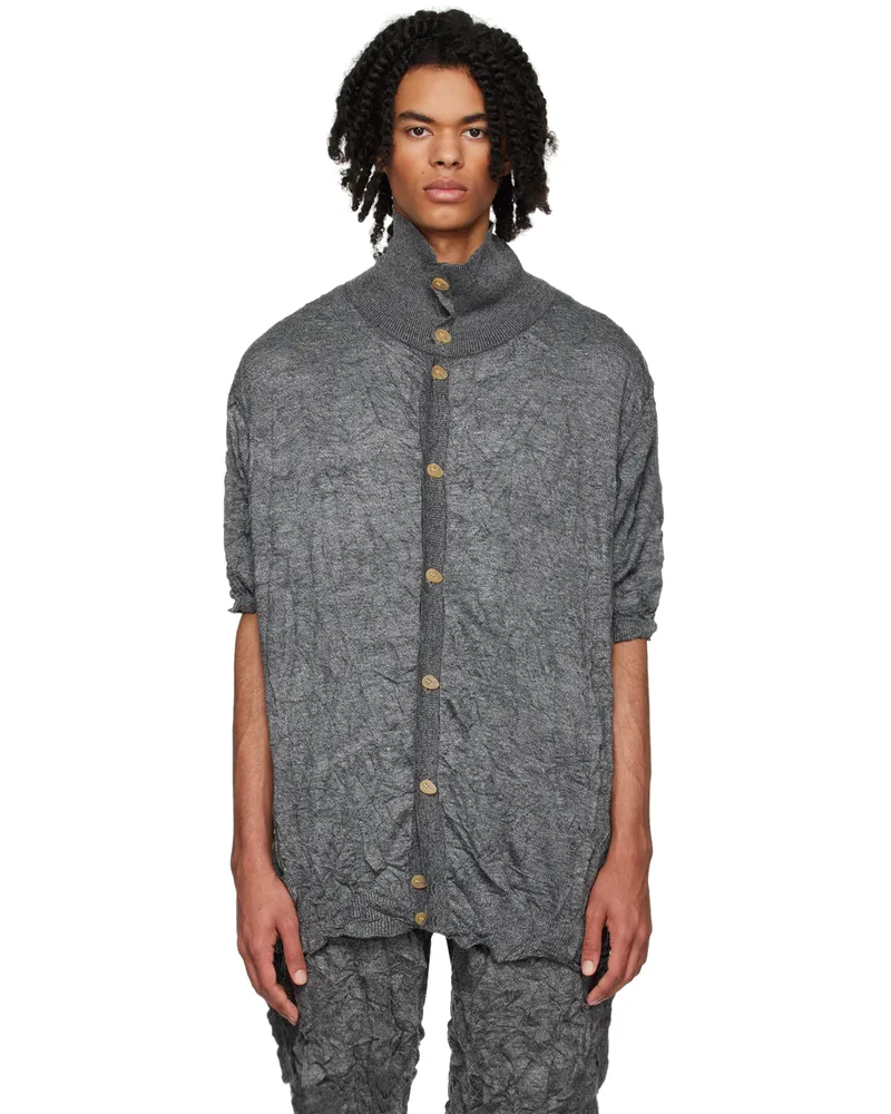 T/SEHNE SSENSE Exclusive Gray Polo Grey