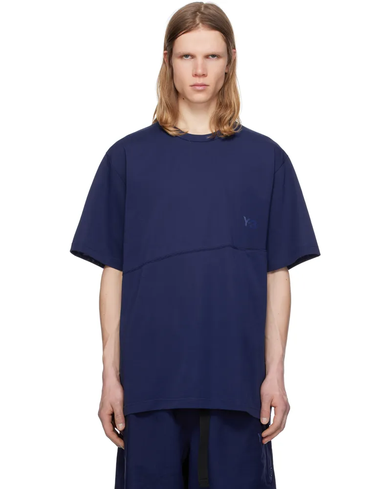 Y-3 Blue U Vent T-shirt Blue