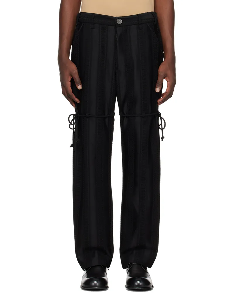 Song For The Mute Black Chain Dress Trousers Black