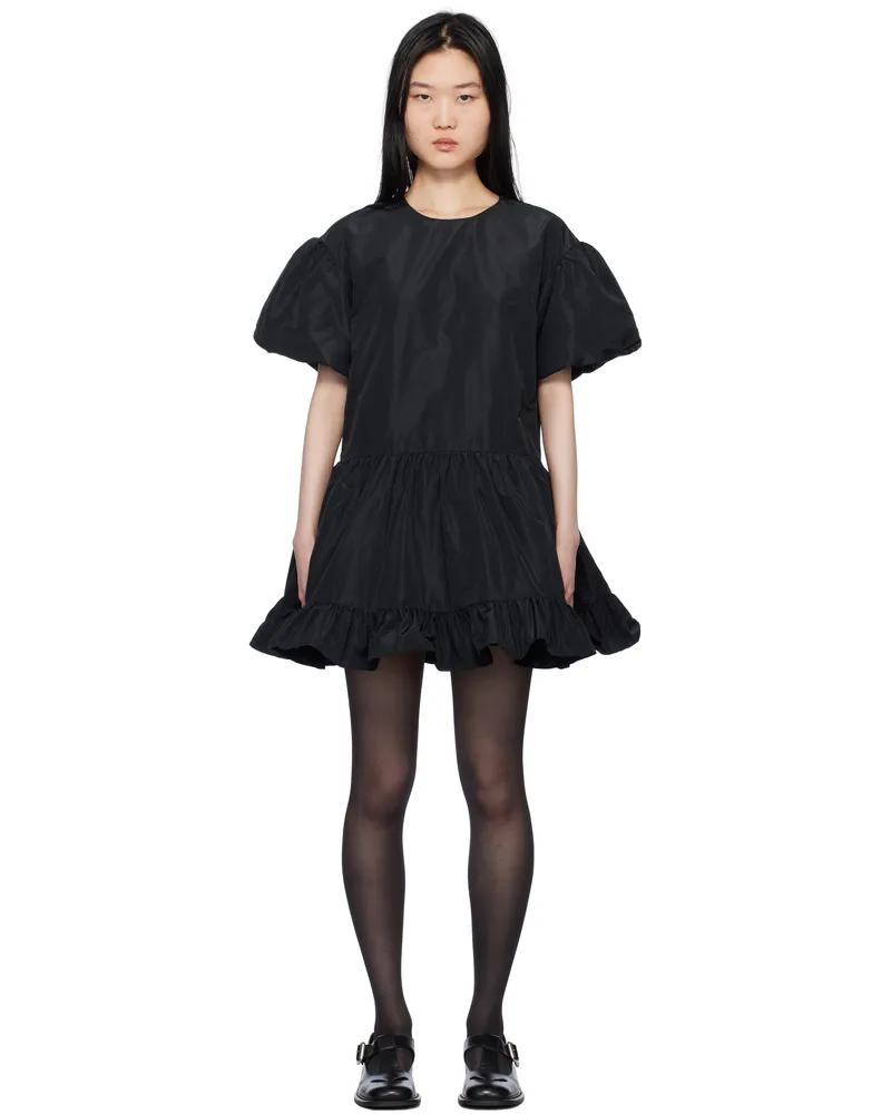 Sandy Liang Black Rome Minidress Black
