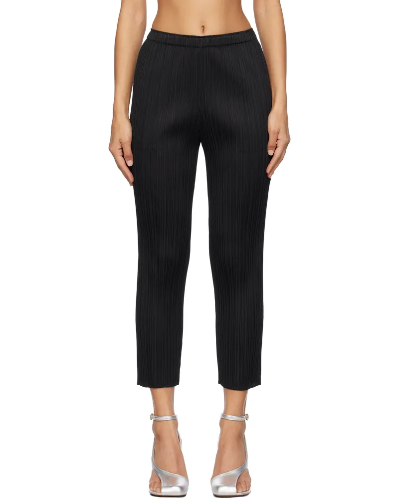 Issey Miyake Black Monthly Colors October Trousers 15