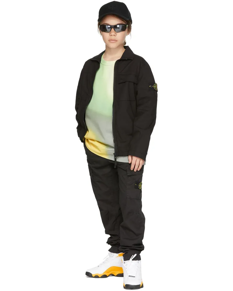 Stone Island Kids Black Ripstop Jacket V0029