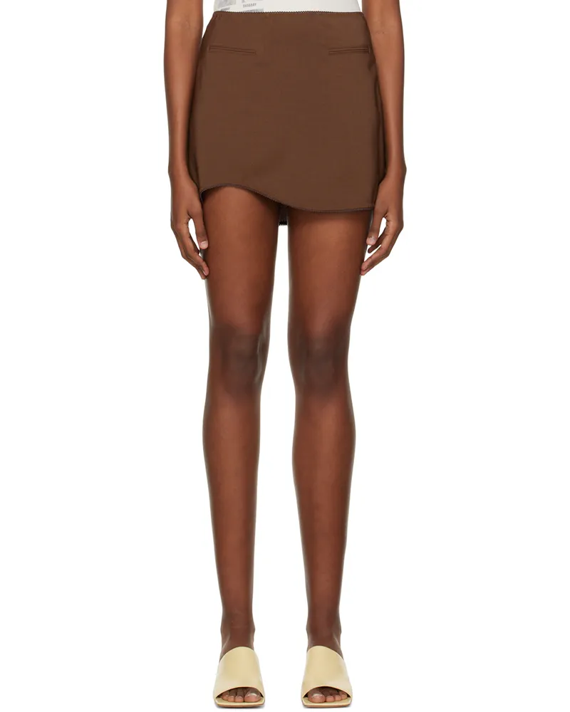 Anna October Brown Anais Miniskirt Chocolate
