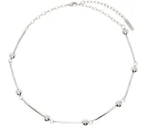 Silver Particle Chain Necklace