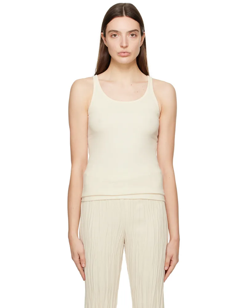BITE Studios Off-White Rib Tank Top Summer
