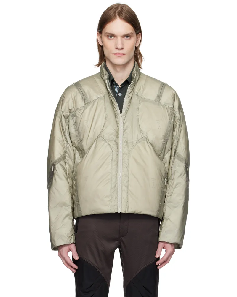 A. A. Spectrum Gray Transfo Convertible Down Jacket Mist