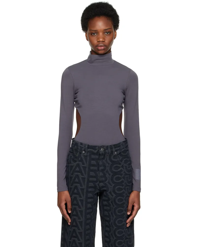 Marc Jacobs Gray 'The Cutout' Bodysuit 021