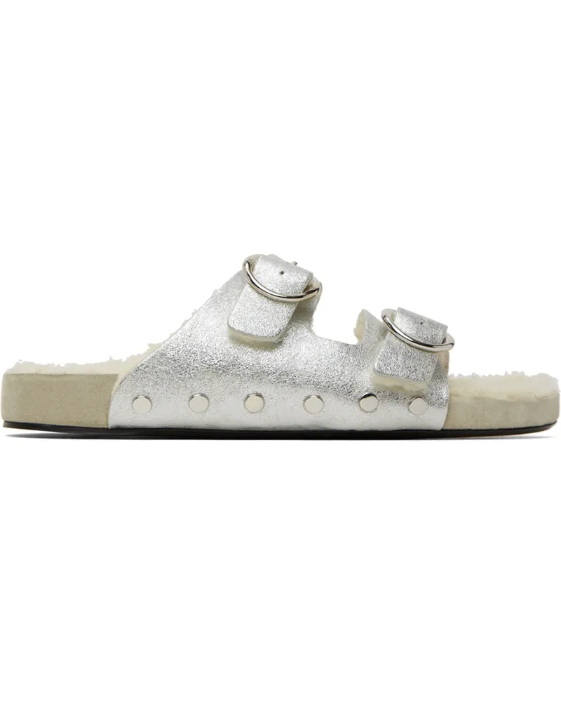 Isabel Marant Silver Lennyo Sandals 08si