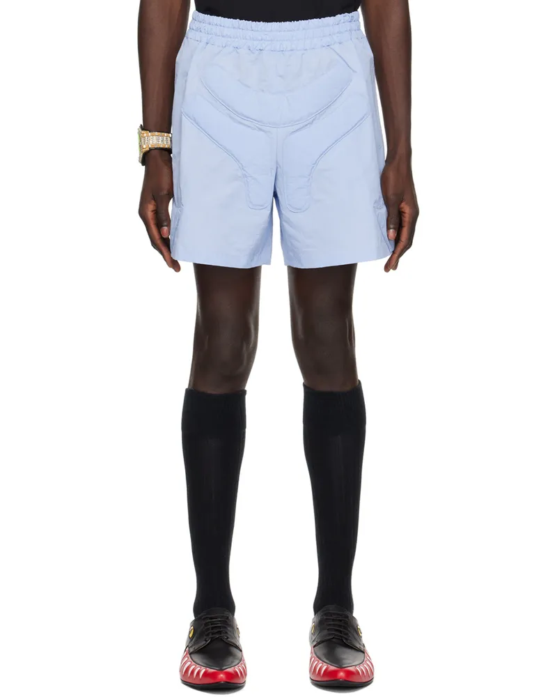 Walter van Beirendonck Blue Space Shorts Cc1