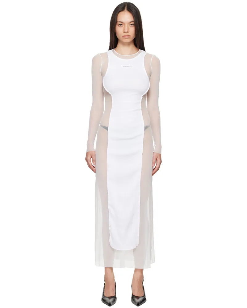 Jean Paul Gaultier White 'The Long Petit Grand' Maxi Dress 0101-white