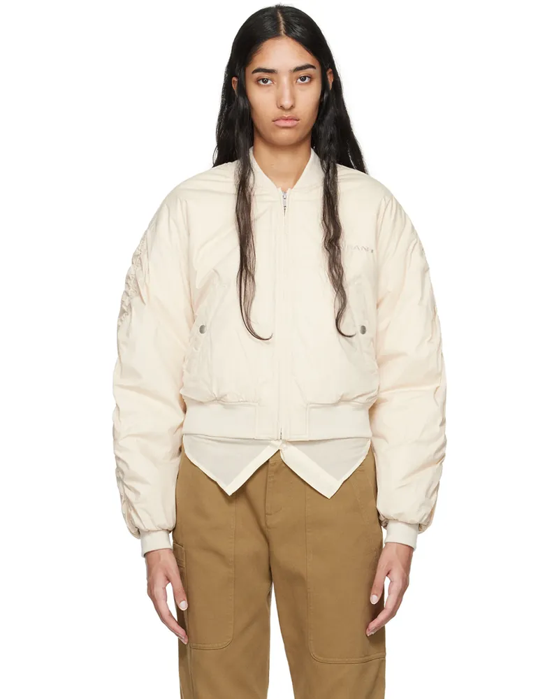 Étoile Isabel Marant Beige Bessime Bomber Jacket 90be