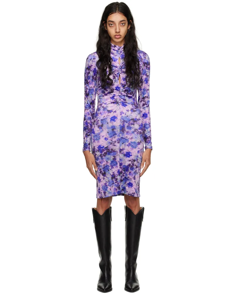 Isabel Marant Purple Gram Minidress 86pe