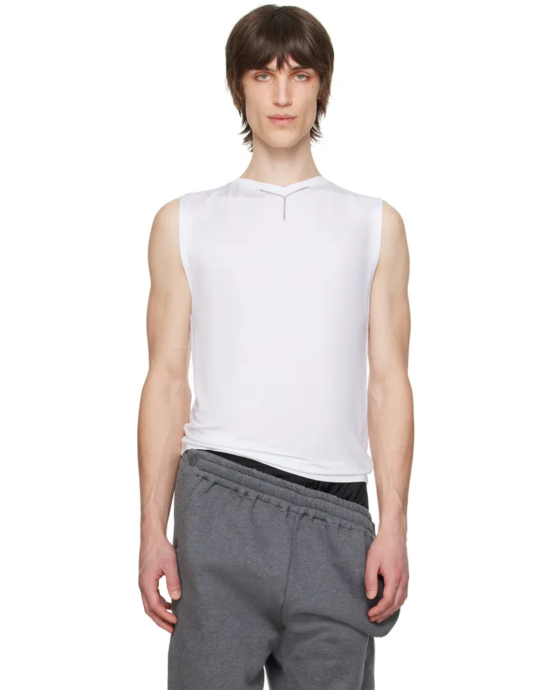 Y/PROJECT White V-Neck Tank Top White