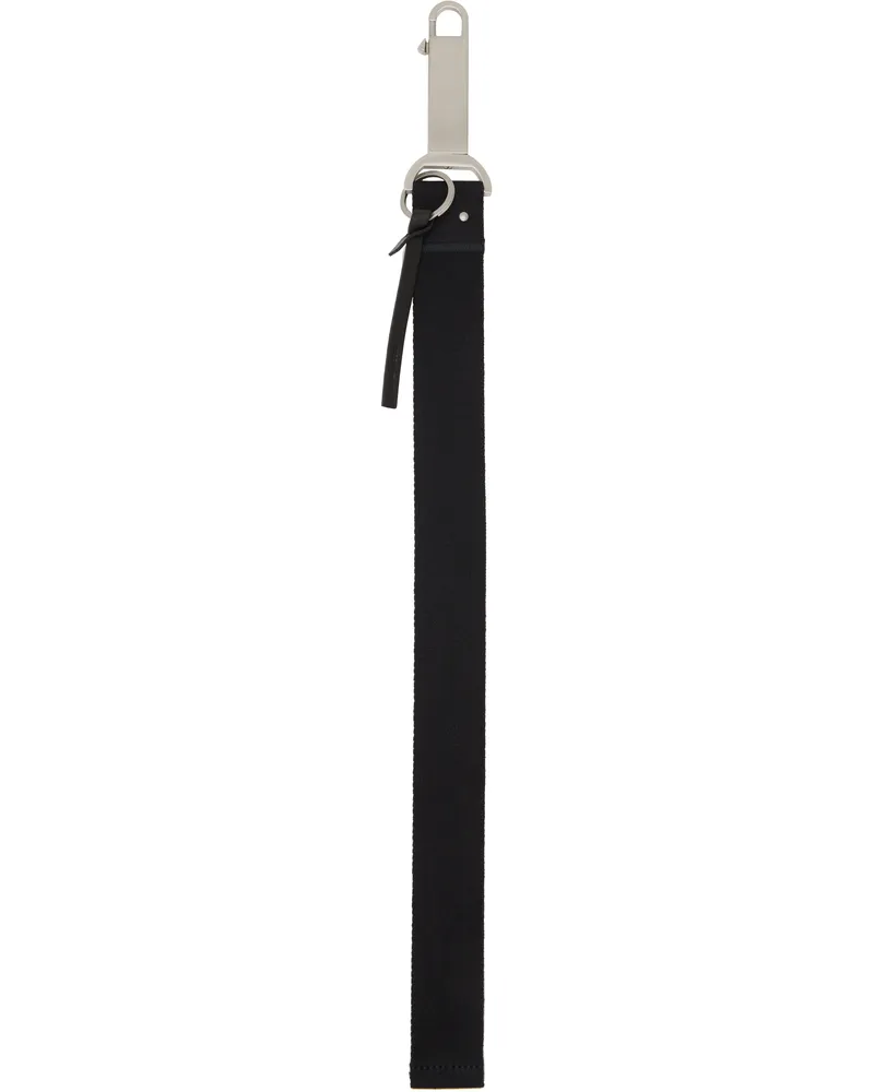 Rick Owens Black Concordians Large Neck Hook Keychain 09
