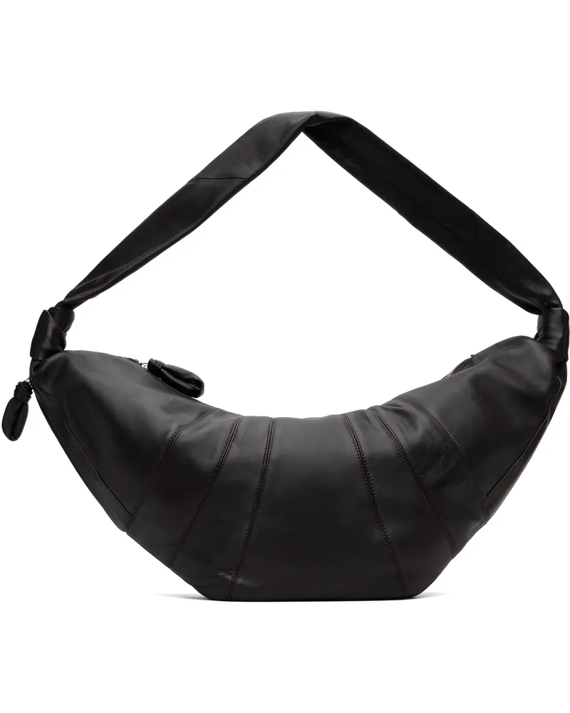 Christophe Lemaire Brown Large Croissant Bag Br490