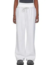 Alexander Wang Gray Wide-Leg Sweatpants Light