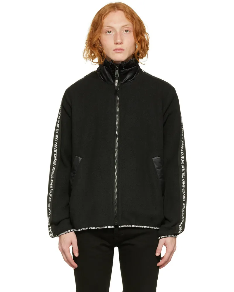 Versace Jeans Black Zip Sweater E899