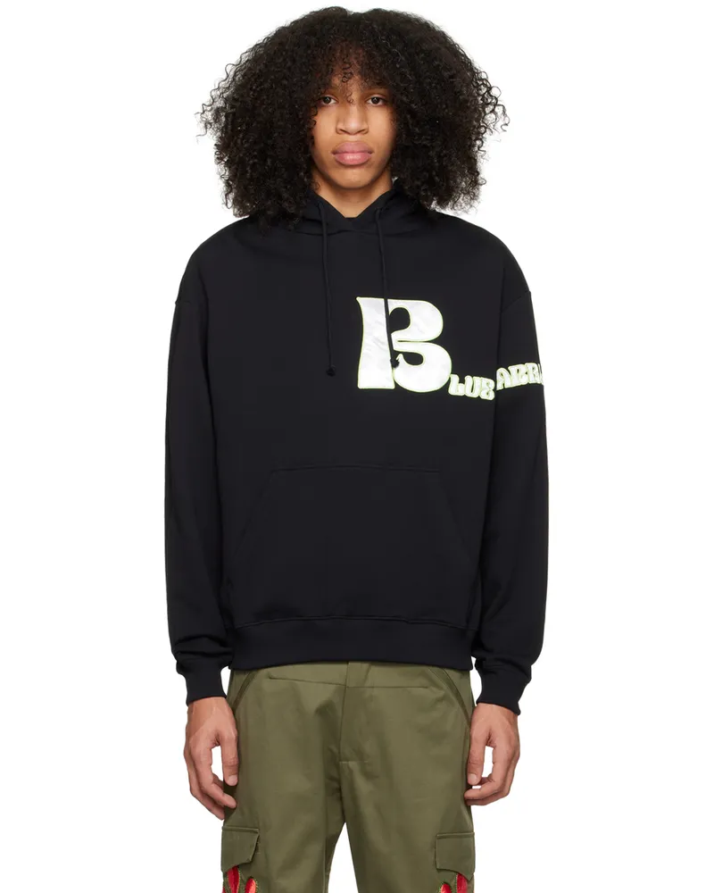 BLUEMARBLE Black Splited Hoodie Blk