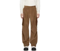 Brown Four-Pocket Cargo Pants