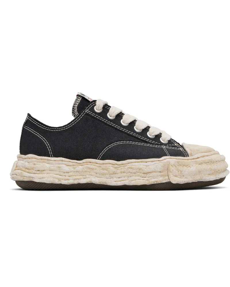 MIHARAYASUHIRO Black 'Peterson23' OG Sole Garment Dyed Canvas Sneakers Black