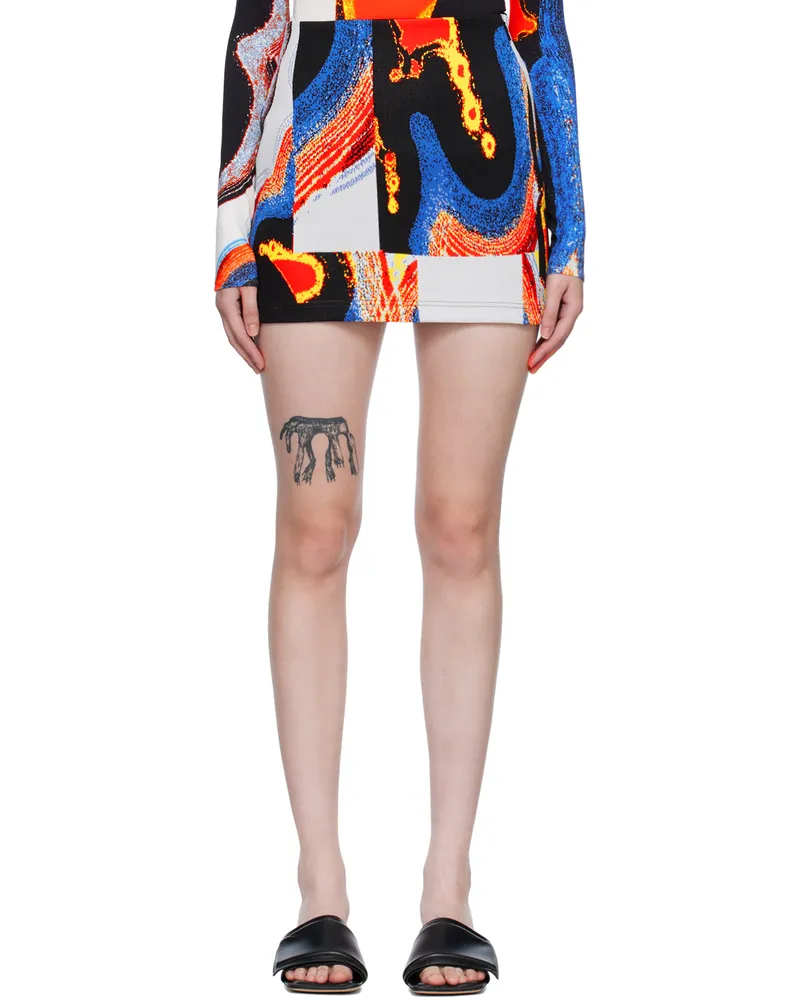 AMBUSH Multicolor Jacquard Miniskirt Multicolor