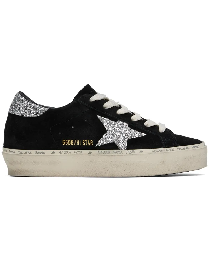 Golden Goose Black & Silver Hi Star Classic Sneakers Black
